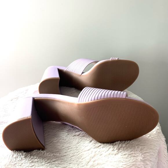 CHARLES BY CHARLES DAVID lilac sandal heels NEW - Picture 6 of 9